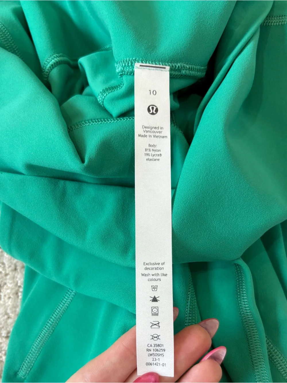 Lululemon Align High Rise 25” Pocket Leggings Green Size 10